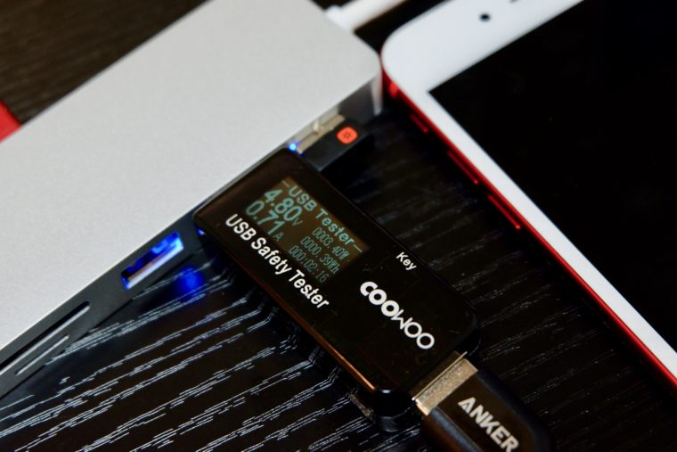 Macへの充電なしで、iPhoneへ給電